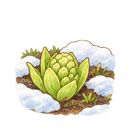 ふきのとうのイラスト