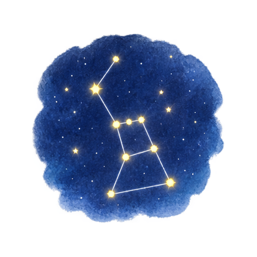 冬の星座のイラスト