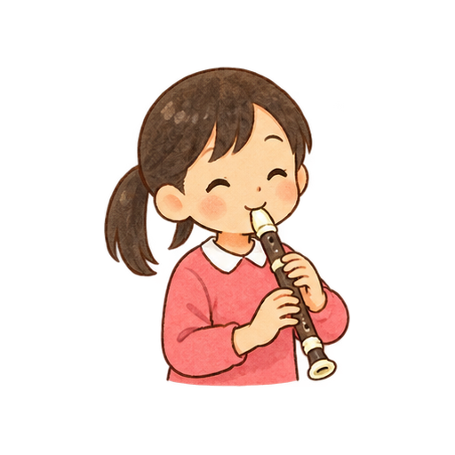 リコーダーのイラスト