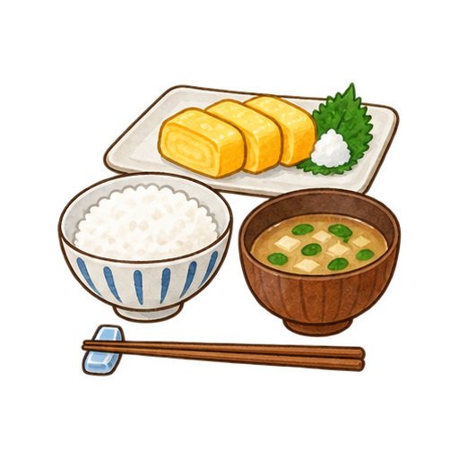 朝ごはんのイラスト