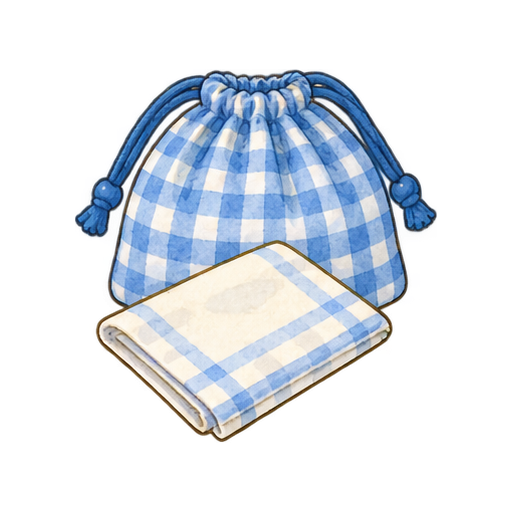 給食袋のイラスト