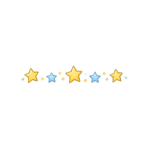 星のラインのイラスト