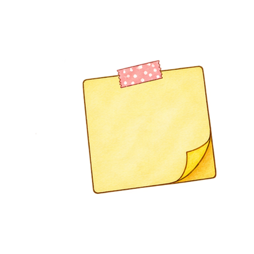 付せんメモのイラスト