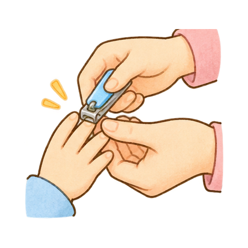 爪を切るのイラスト