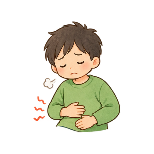 おなかの調子のイラスト