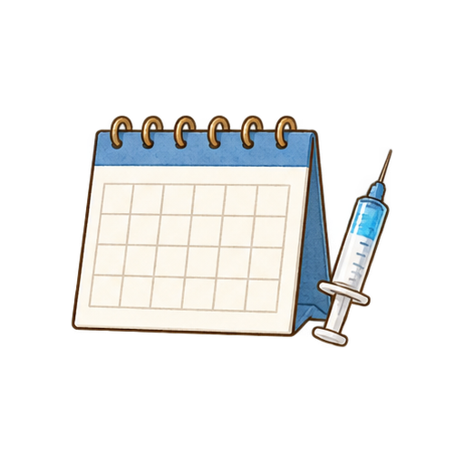 予防接種のお知らせのイラスト