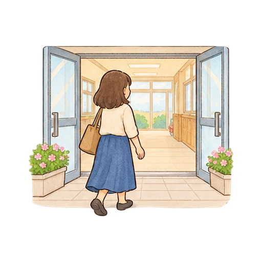 学校公開日のイラスト
