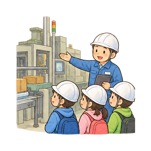 職場見学のイラスト