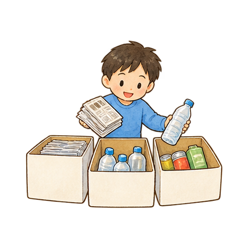 リサイクル活動のイラスト