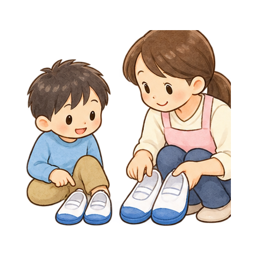 足に合う靴を選ぶのイラスト