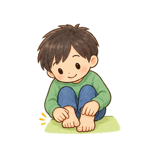 足の爪を清潔にのイラスト