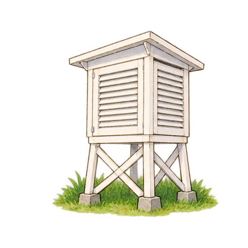 百葉箱のイラスト