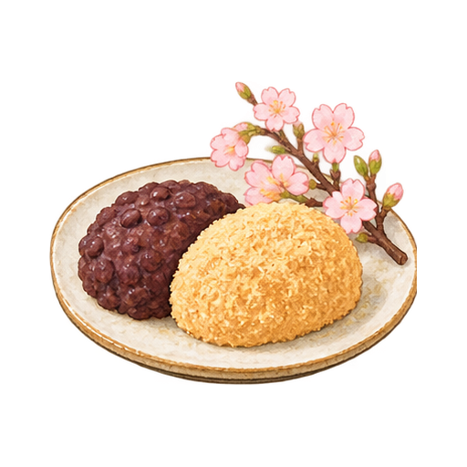 ぼたもちのイラスト