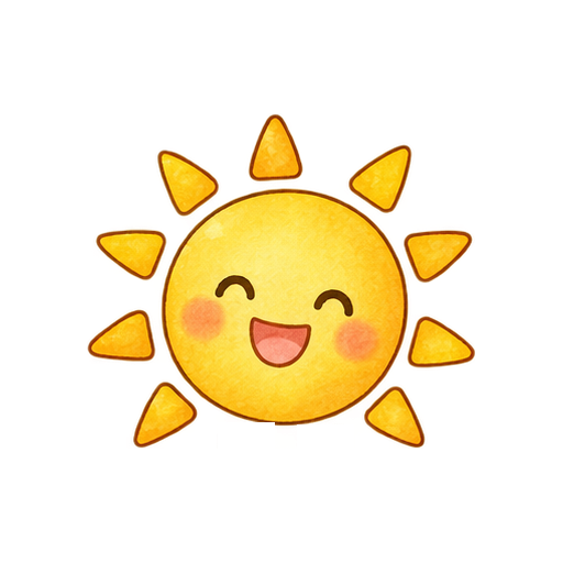 晴れのマークのイラスト