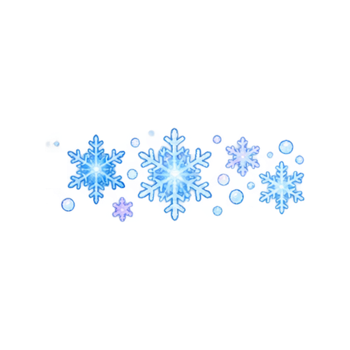 雪のラインのイラスト