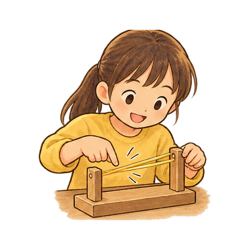 音の振動を調べるのイラスト