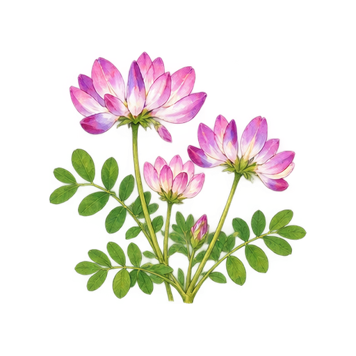 レンゲソウのイラスト