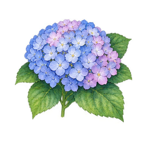 アジサイのイラスト