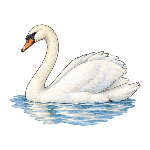 白鳥のイラスト