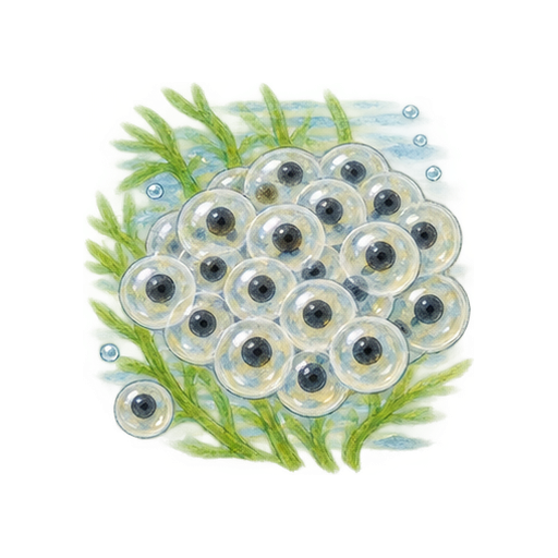 カエルの卵のイラスト