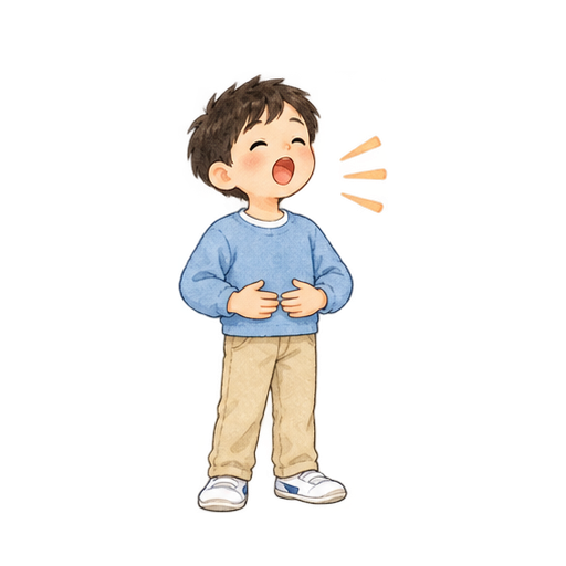 発声練習をするのイラスト