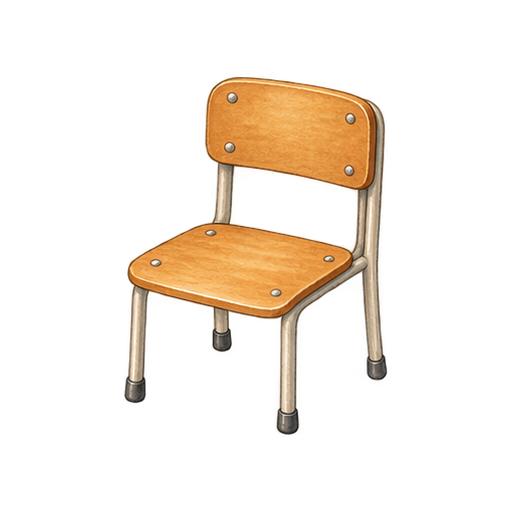 児童椅子のイラスト