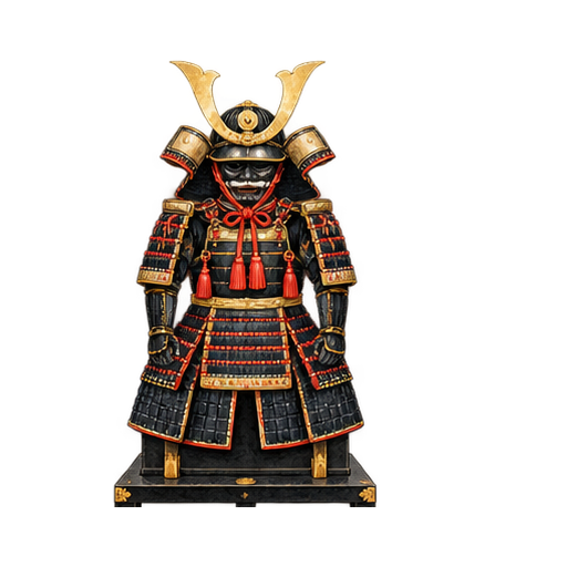 武士のよろいのイラスト