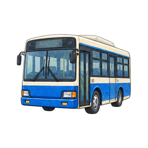 路線バスのイラスト
