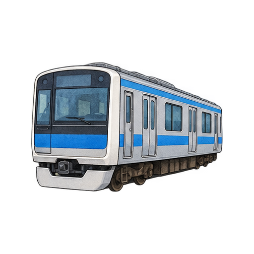 普通電車のイラスト
