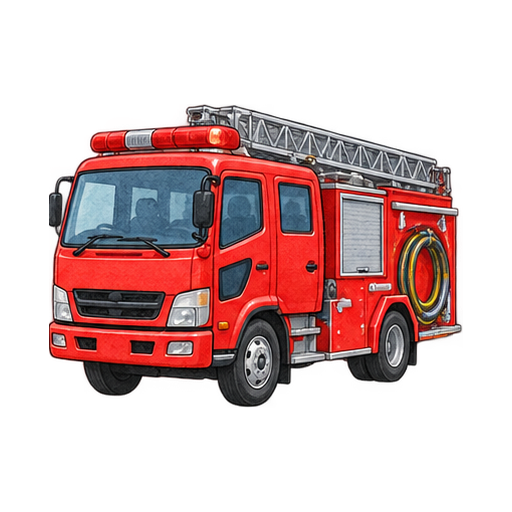 消防車のイラスト