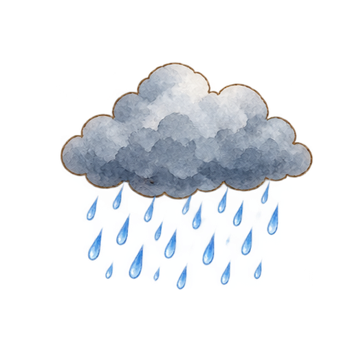 雨雲のイラスト