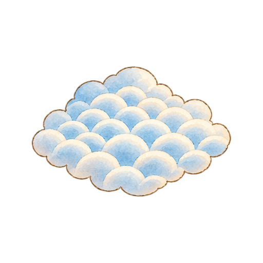 うろこ雲のイラスト